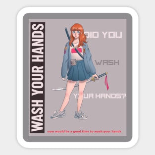 wash your hands Sticker